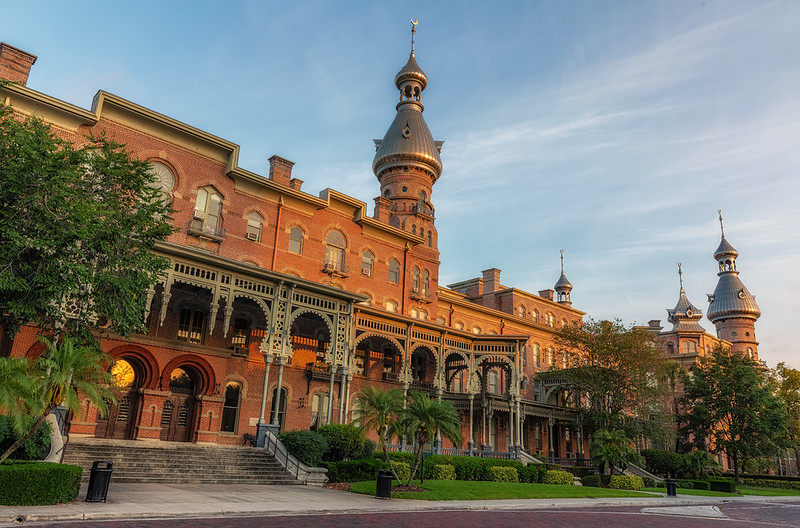 University of Tampa riverfront campus where new science center construction is planned